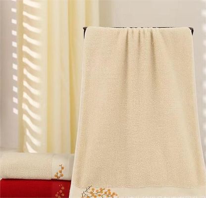 100% Pure Cotton Direct Embroidered Soft Absorbent Home Towels Ideal for All Age Group