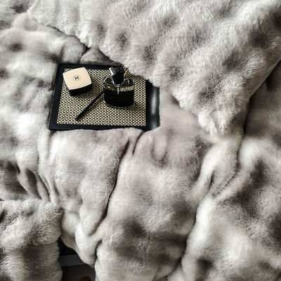Luxury and Warmth with Sustainable Milk Velvet Mink Rabbit Fur Bedding Set