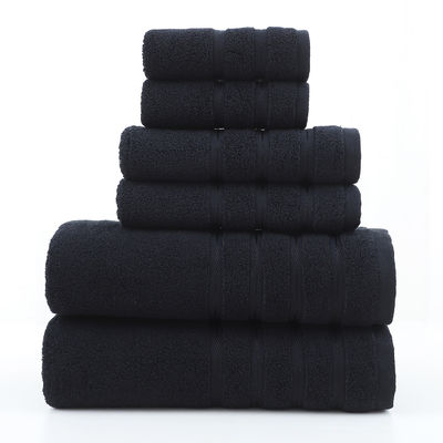 Upgrade Your Bathroom with this Thickened and Combed Cotton 6-Piece Towel Set in White