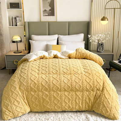 Warm Chunky Thickened Winter Velvet Sherpa Quilt Weight Blanket