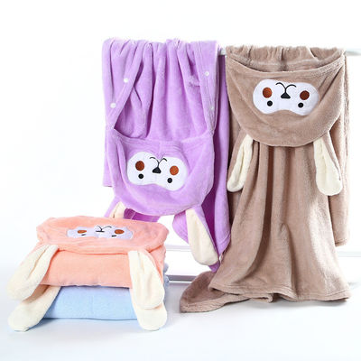 Picture-perfect Baby Shower Towel and Hat Set Jacquard Coral Velvet for Softness