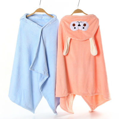 Picture-perfect Baby Shower Towel and Hat Set Jacquard Coral Velvet for Softness