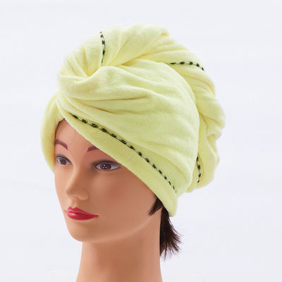 Home Custom Logo Hair Towel Microfiber Quick Dry Hair Drying Towel Wrap Turban