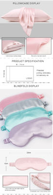 Silk Charmeuse Box Pillow Case and Satin Eyemask Set for All-Season Sleeping One Size