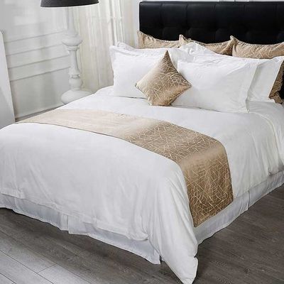 Response within 24 Hours 4pcs Satin Stitch Duvet Bedding Set for King Size Double Bed