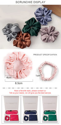 Silk Charmeuse Box Pillow Case and Satin Eyemask Set for All-Season Sleeping One Size