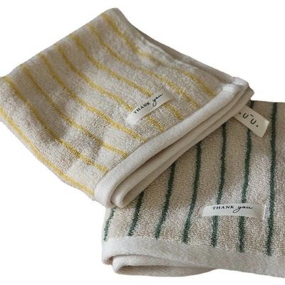 Add a Touch of Style to Your Bath with Multicolor Pinstripe Pattern Cotton Towel Set