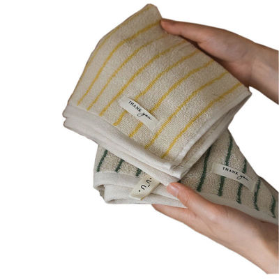 Add a Touch of Style to Your Bath with Multicolor Pinstripe Pattern Cotton Towel Set