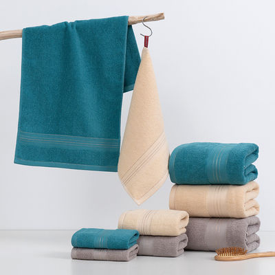 Cotton Rectangle Bath Towel Set 32 Adult Household Face Towel for Soft Absorbent