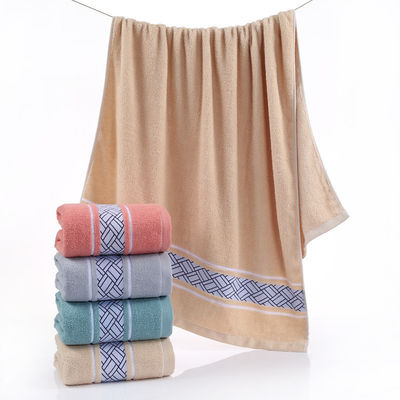 Customized Designs Supported Bathing Towel All Cotton Absorbent Unisex Large Size
