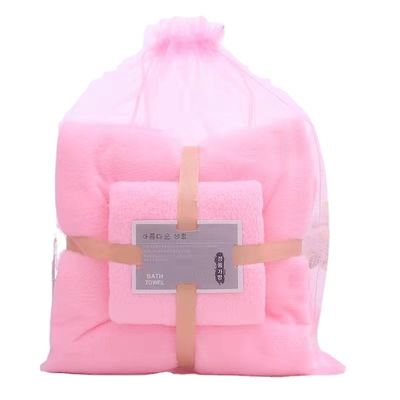 Novelty Pattern Microfiber Towel Set Quick Drying and Solid Color for Fast Absorption