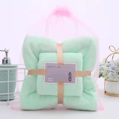 Novelty Pattern Microfiber Towel Set Quick Drying and Solid Color for Fast Absorption