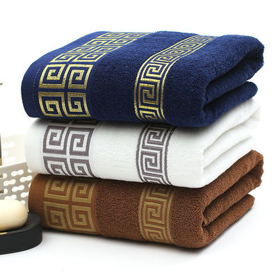 Custom 32S Rectangle Cotton Bath Towel Shown in High Absorbency for Hotel