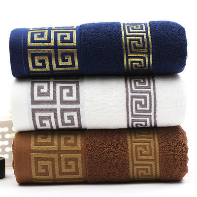 Custom 32S Rectangle Cotton Bath Towel Shown in High Absorbency for Hotel