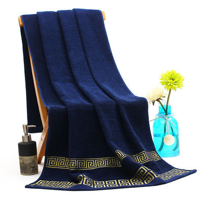 Custom 32S Rectangle Cotton Bath Towel Shown in High Absorbency for Hotel