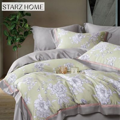 Viscose and Cotton Filling 100% Cotton Bedsheets Set for Luxurious Floral Bed Cover