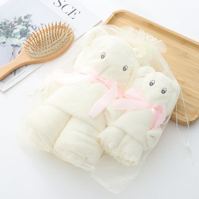 As shown Luxury Bear Towel Bath towel density coral velvet set absorbent cute soft gift