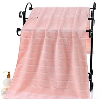Antimicrobial Striped 100% Pure Cotton Multi Segment Dark Absorbent Adult Bath Towel