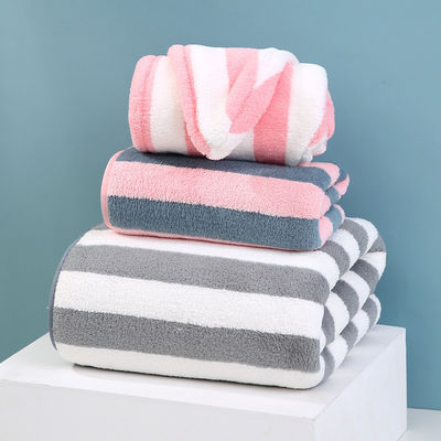 Thickened Coral Velvet Beach Towel 32*32cm/ 35*75cm/ 70*140cm/ Custom for Hotel Guests