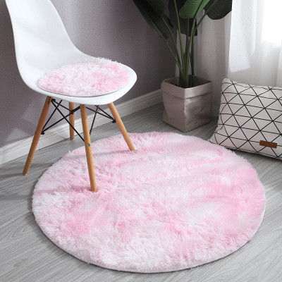 Home Soft Circle Rugs for Kids Girls Teen Room Living Room Animal Print Pattern