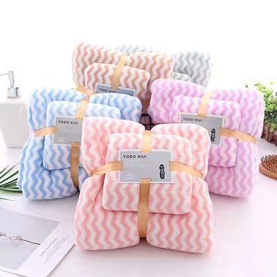 300 GSM Coral Fleece Face Bath Towel Set for Home Hotel Spa from OEM Manufacturers