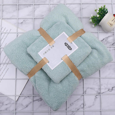 300 GSM Coral Fleece Face Bath Towel Set for Home Hotel Spa from OEM Manufacturers