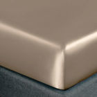 Customized Satin Sheets Bedding Set Twin Size 2 PCS Flat Bed Sheet with Woven Design