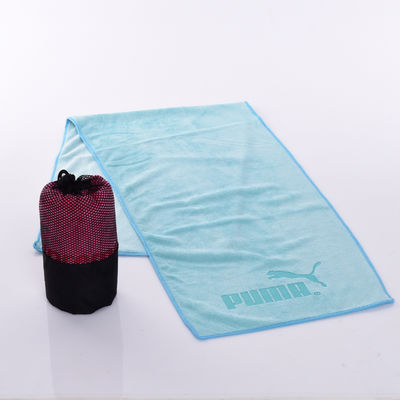 30*110cm Custom Logo Gym Towel Made of Microfiber Sweat Absorbing and Quick-Drying