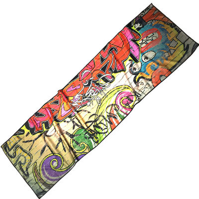 Trendy Printed Sports Towels with Quick Cooling Ice Logo and 0.1 Jacquard Fabric