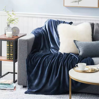 Super Soft Microfiber Flannel Blanket with European and American Style Construction