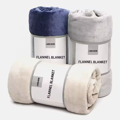 Super Soft Microfiber Flannel Blanket with European and American Style Construction