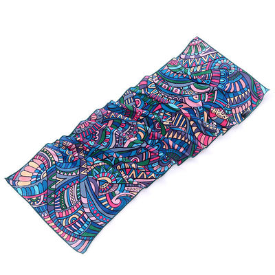 Trendy Printed Sports Towels with Quick Cooling Ice Logo and 0.1 Jacquard Fabric