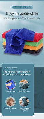 80% Polyester 20% Polyamide 40*40cm 300gsm Microfiber Towel for Car and Kitchen Cleaning