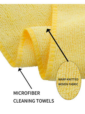 80% Polyester 20% Polyamide 40*40cm 300gsm Microfiber Towel for Car and Kitchen Cleaning