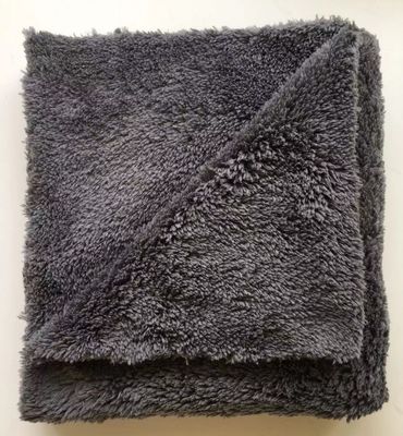 Custom Thicken Plush Edgeless Microfiber Car Cleaning Cloth for Airplane 16 x 16 Square