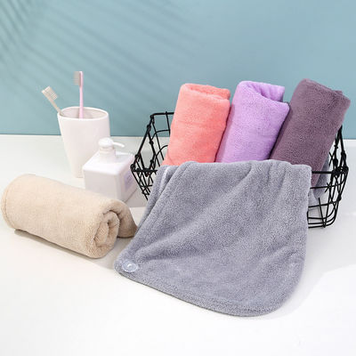 Thickened Coral Velvet Dry Hair Cap for Women 25*63cm 50g Super Absorbent and Quick Drying