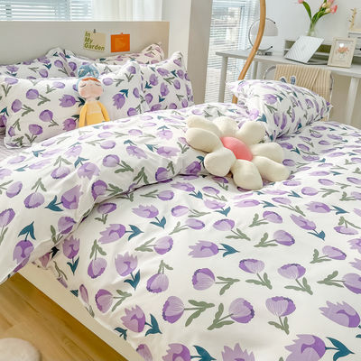 2024 Trend Simple Skin-Friendly Cotton Four-Piece Set for a Natural and Organic Bed