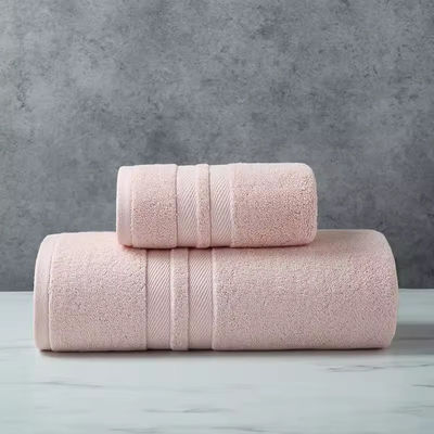 Customized Color Hypoallergenic Towel Set 100% Cotton Thicker Plus Soft Absorbent