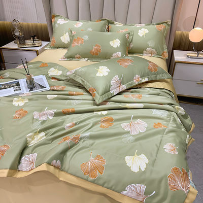 Luxury Princess Washed Silk Bedding Set 4 Pcs Filled with Soft and Breathable Bed Sheet