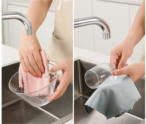 All-age Kitchen Cleaning Scouring Cloth No Marks No Oil No Hair Loss Water Absorption
