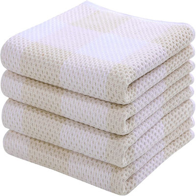 Thickened Square Waffle Towel Custom Pure Cotton Honeycomb Towel for Promotion Gift