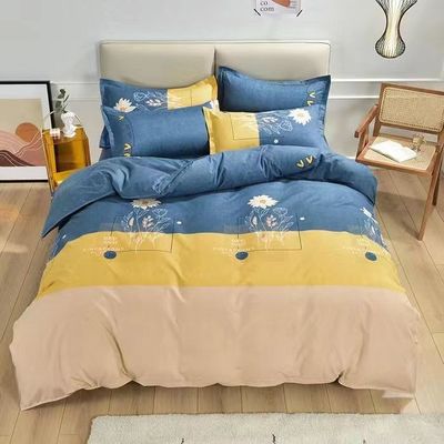 Custom Color Luxury 100% Cotton Bedsheets Duvet Cover Bed Sheet Bedding Set