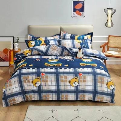 Custom Color Luxury 100% Cotton Bedsheets Duvet Cover Bed Sheet Bedding Set