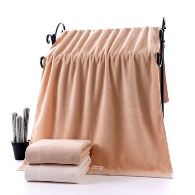 Cotton Bath Towel Set with Embroidery Logo Soft and Absorbent Customized Size 34*74 cm