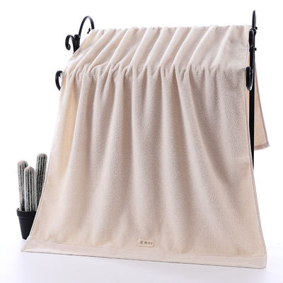 Cotton Bath Towel Set with Embroidery Logo Soft and Absorbent Customized Size 34*74 cm