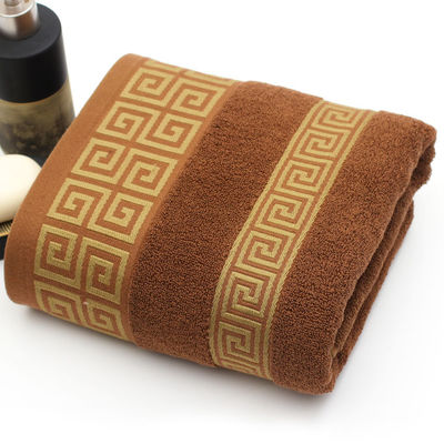 Customer Logo Quick Drying Towel Dark Tone Jacquard Bath Towel Gift Set for Household