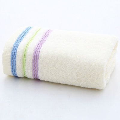 100% Cotton Multicolor Dobby Towel Set for Soft and Absorbent Bathing Experience