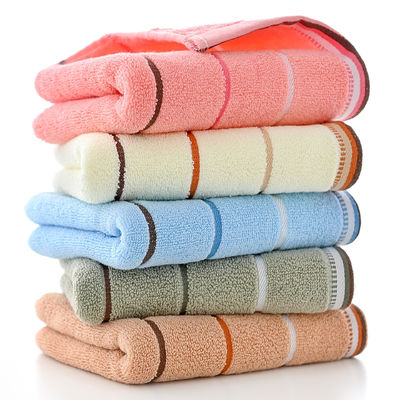 Child Age Group Cotton Embroidery Soft Face Washcloth for Household Towel Absorbency