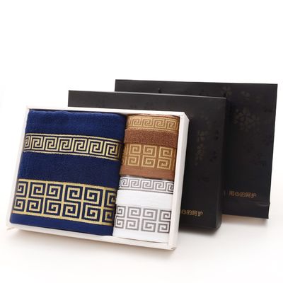 Custom Thick Super Soft Bathroom Bath 100% Cotton Towel Sets QUICK-DRY Luxury Hotel Embroidery 70*140cm / 35*75cm