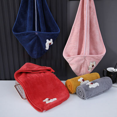 Unisex Shower Cap Dry Hair Towel Custom Thickening Elastic Bathing Cap for Sustainable